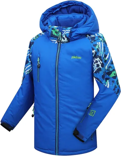 Vista 3 de PHIBEE Chaqueta de esquí impermeable transpirable para niños grandes