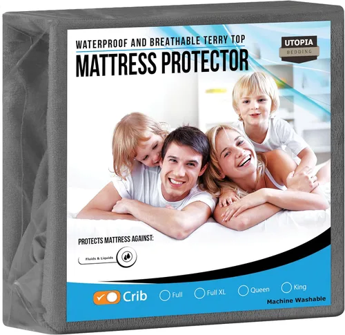 Vista 55 de Utopia Bedding – Protector impermeable de colchón tamaño individual, funda de colchón de terry premium de 200 GSM, transpirable, estilo ajustado
