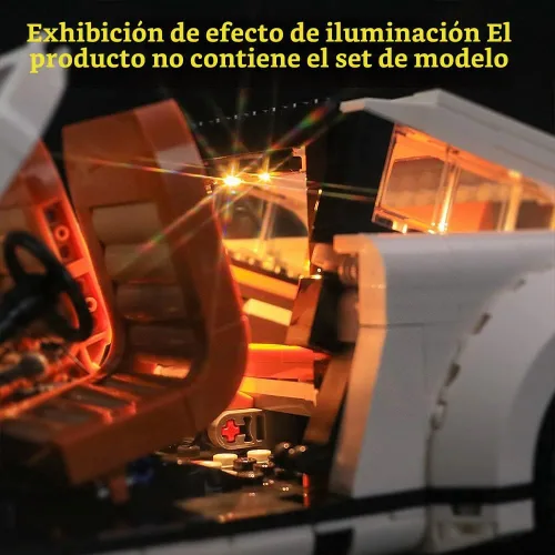 Vista 8 de GEAMENT - Kit de luces LED para el nuevo Porsche 911 2021, compatible con el modelo LEGO 10295 Creator Expert (juego de modelos no incluido)