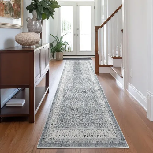 Vista 92 de jinchan Fiora - Alfombra lavable de área pequeña, alfombra de entrada floral de medio círculo de 2 x 3, tapete de media luna de pelo bajo, suave