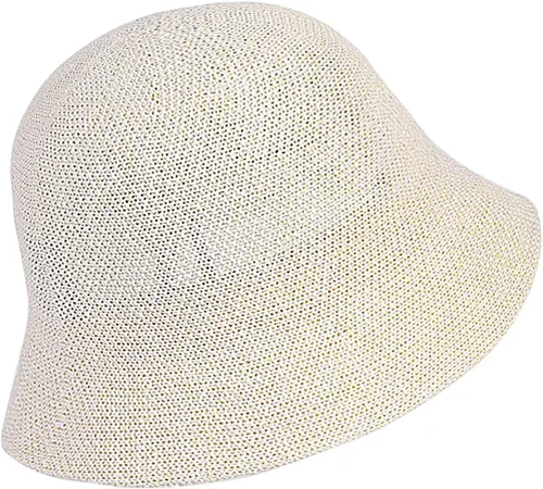 Vista 11 de Eigso Womens Mesh Woven Bucket Hats Summer Outdoor Beach Straw Bucket Hat for Woman Packable Beach Hat