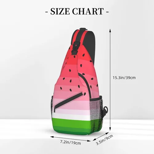Vista 3 de Bolso bandolera impreso personalizado para mujeres y hombres, mochila cruzada para el hombro, bolsas de pecho, gimnasio, viajes, senderismo, mochila