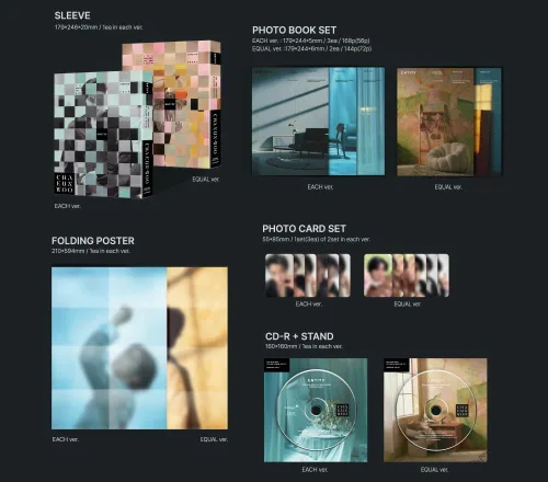 Vista 3 de Dreamus CHA EUN WOO ASTRO - ENTITY 1er mini álbum+tienda de regalo (2 vers. SET), L200002883