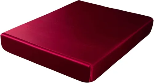 Vista 13 de FCLDESHOP Sábana bajera profunda, sábana bajera de microfibra cepillada satinada de color sólido, funda de colchón fresca de seda de hielo de verano