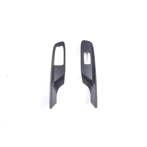 Vista 11 de Cubierta para interruptor de elevación de ventana compatible con Chevrolet Corvette C8 2020-2023, accesorios C8 (patrón de fibra de carbono)