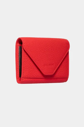Vista 79 de grande Estuches para tarjetas 3639, Naranja, Tarjetero de cuero con cierre magnético, cartera pequeña de acordeón para mujer