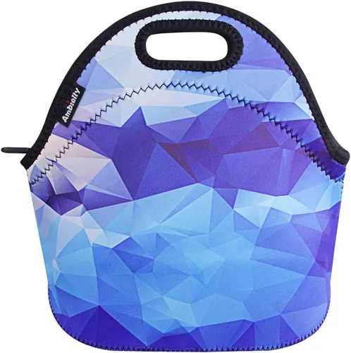 Vista 12 de Nevera de neopreno de Ambielly. Nevera con aislamiento para guardar la comida en un viaje, Negro