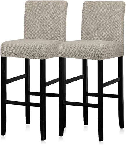 Vista 18 de Lellen - Fundas para taburete de bar de jacquard, fundas para silla de taburete de bar, fundas para silla de bar, fundas para taburete de bar