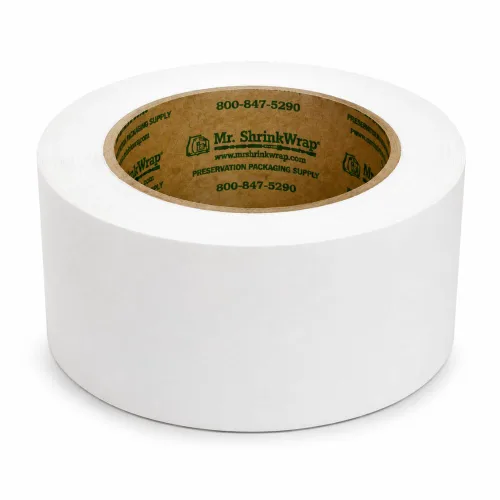 Vista 13 de Mr. Shrinkwrap Cinta de película retráctil de 2 pulgadas, impermeable, adhesiva, adaptable, ideal para reforzar costuras, parches y puertas de Azul
