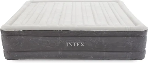 Vista 3 de Intex Colchón inflable Fiber-Tech de 18 pulgadas de tamaño King con bomba integrada y tecnología Dura-Beam (paquete de 2)