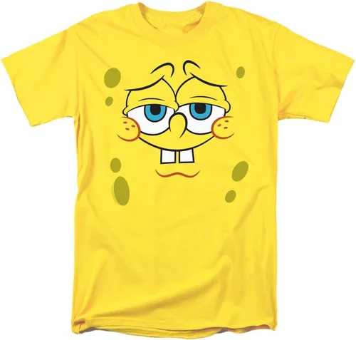Vista 10 de SpongeBob Big Face Halloween Costume Collection Unisex Adult T Shirt Amarillo - Cara Nerd