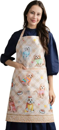 Vista 31 de Maison d' Hermine Delantales para mujer con bolsillo, 100% algodón (27.50 x 31.50 pulgadas)