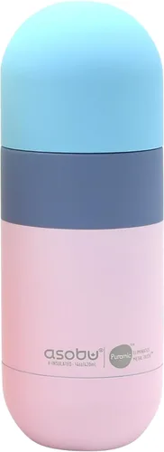 Vista 7 de Asobu Orb - Botella de agua de viaje con aislamiento de doble pared de acero inoxidable, 14 onzas (negro)