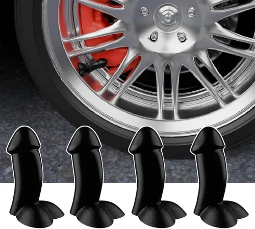 Vista 15 de 50PCS TPMS Tire Valve Long Stem Caps, Black Plastic Valve Caps Universal
