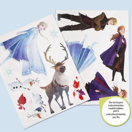 Vista 6 de Disney Frozen II - Organizador de juguetes para diseño y almacenamiento de 6 contenedores por Delta Children, certificado Greenguard Gold