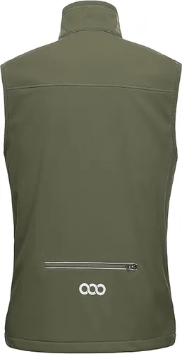 Vista 3 de 33,000ft Chaleco para hombre a prueba de viento y ligero para golf, ropa exterior con bolsillos, chaqueta sin mangas de softshell para correr Verde
