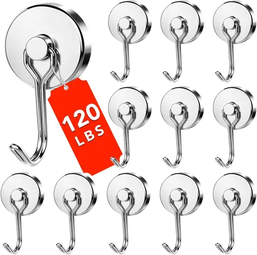 Vista 11 de DIYMAG Ganchos magnéticos, 120 libras resistentes 7P 2026 Cruceros Plateado