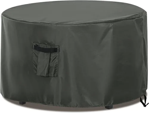 Vista 11 de ABCCANOPY Funda para otomana de patio, impermeable, resistente a los rayos UV, a prueba de polvo, fundas protectoras para muebles de césped, 28 x 28