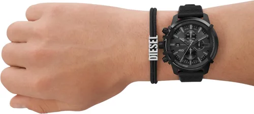 Vista 5 de Diesel Mini reloj de cuero Griffed DZ4604