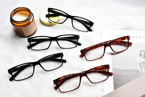 Vista 6 de Gafas de lectura, paquete de 5 bisagras de resorte para mujeres y hombres, incluye 3 negras 2 tortugas +0.00
