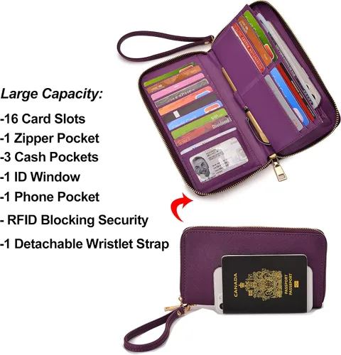 Vista 5 de Qiyuer - Bolsos para mujer, carteras, juegos de bolsos con asa superior, bolsos de hombro, bolso de mano, bolso de trabajo con cartera a juego, 3
