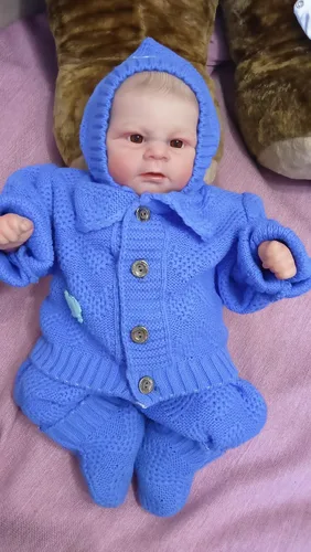 Vista 4 de Muñecas realistas de bebé recién nacido de 18 pulgadas, muñecas realistas de bebé recién nacido, de silicona suave, los mejores juguetes para niñas