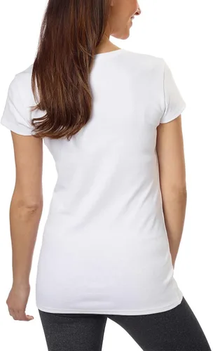 Vista 3 de Kirkland Signature Camisetas prémium de algodón con cuello en V para mujer