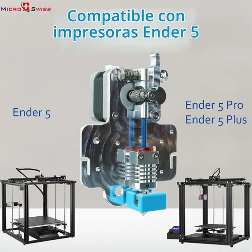 Vista 2 de Kit de mejora de accionamiento directo Micro Swiss para Creality Ender 5 / Ender 5 Pro / Ender 5 Plus - Fabricado en EE. UU