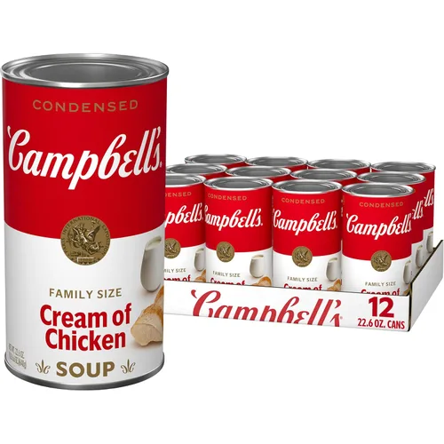 Vista 8 de Campbell's Sopa Condensada Crema de Pollo, Tamaño Familiar, Lata de 22.6 oz