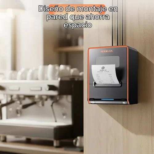 Vista 5 de Rongta Impresora POS, impresora térmica directa de recibos de 3.150 in con cortador automático, interfaz Ethernet serie USB, compatible con cajón