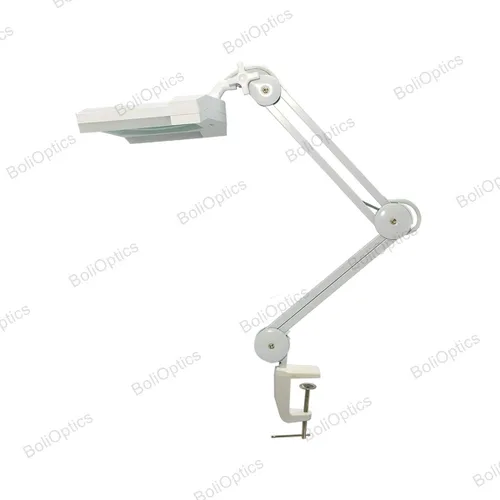 Vista 3 de BoliOptics (Lente de vidrio) Lámpara de aumento LED, 5 dioptrías 2.25X, 7x6 pulgadas, brazo ajustable manos libres con abrazadera