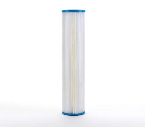 Vista 2 de Hydronix SPC-45-2001 Filtro de agua plisado para toda la casa comercial industrial lavable y reutilizable 4.5 x 20-1 micrón