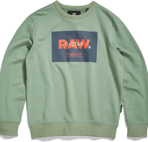 Vista 3 de G-Star Raw Sudadera de cuello redondo con estampado prémium para hombre