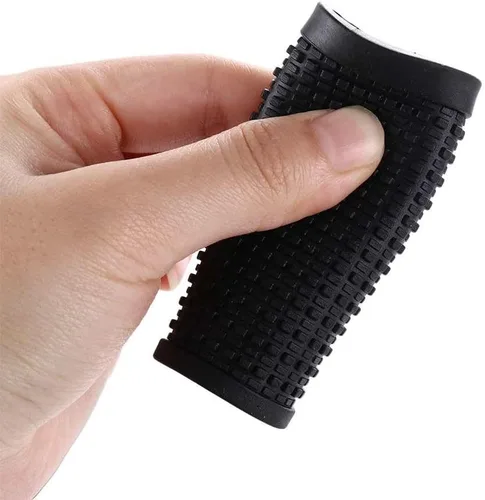 Vista 6 de 1 par de empuñaduras para manillar de bicicleta, cubierta protectora negra para manillar de bicicleta, agarres de extremo para scooter, bicicleta
