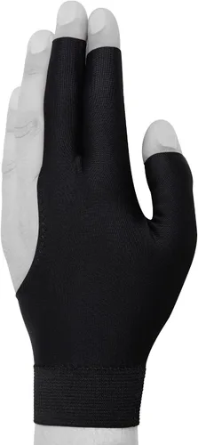 Vista 2 de Guantes de billar de Fortuna Pro - Se adapta a cualquier mano - Negro - Dedos abiertos