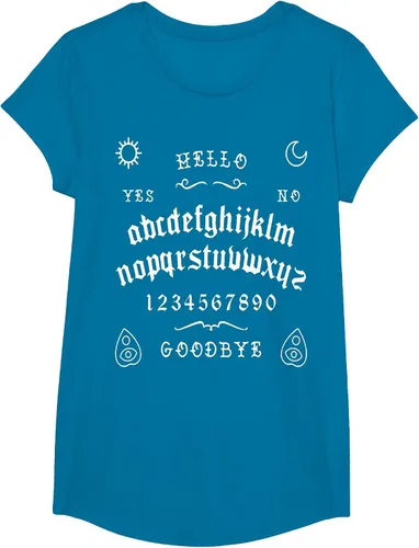 Vista 45 de Camiseta inspirada en la tabla Spirit Board Ouija Asphalt Grey