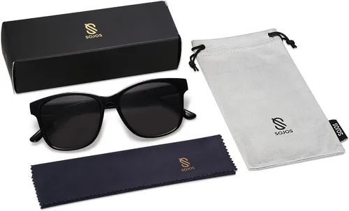 Vista 6 de SOJOS Gafas de sol Polairzed para mujer y hombre SJ2203