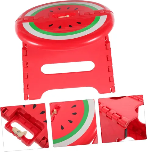 Vista 9 de KOMBIUDA Taburete portátil de plástico para niños y niñas, plegable, ligero, seguro para niños, versátil para actividades al aire libre en interiores