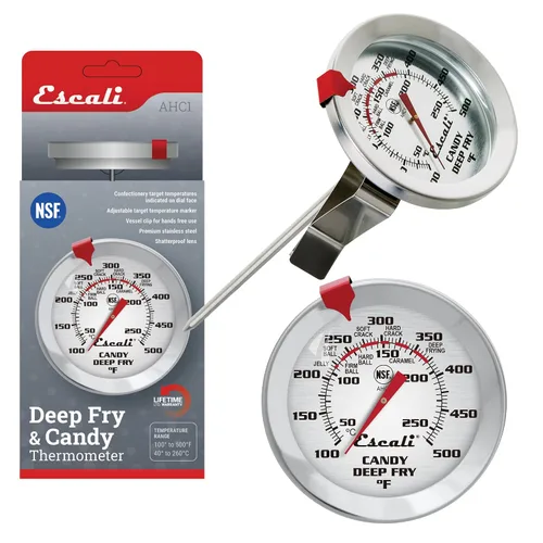 Vista 12 de Escali DHC1 Termómetro Digital para Freír Profundo y Termómetro de Caramelo con Clip para Olla y Medidor de Temperatura de Aceite para Freír