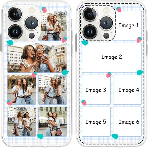 Vista 8 de CUBICER Fundas personalizadas para teléfono, fotos de aniversario personalizadas, a prueba de golpes, regalos de boda para mujeres, hombres