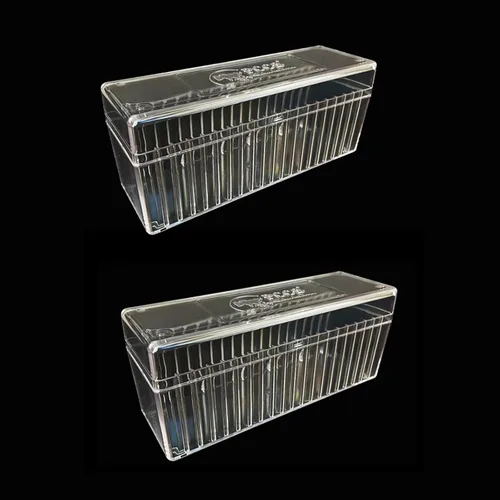 Vista 13 de MUDOR Caja de almacenamiento de losa para monedas PCGS, NGC, soporte para monedas de 20 losas, azul caja de losa de monedas graduada