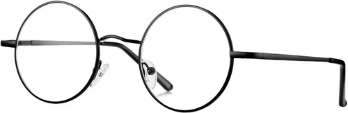 Vista 6 de Pro Acme Lentes transparentes sin receta con marco metálico redondo pequeño retro