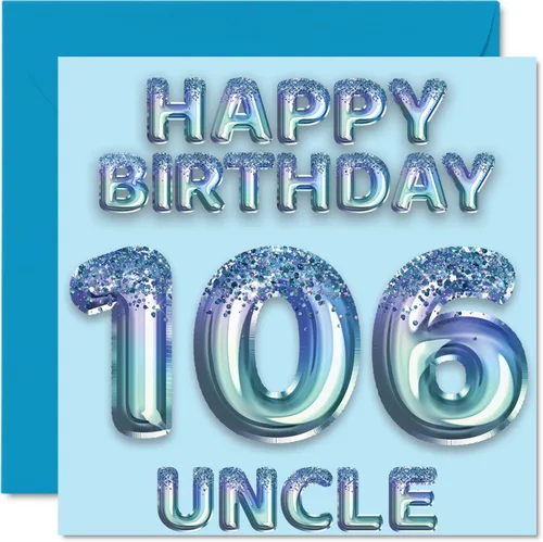 Vista 206 de Stuff4 Tarjeta de primer cumpleaños para niños, globo de fiesta con purpurina azul, tarjetas de feliz cumpleaños para niño de 1 año, nieto, hijo, 57