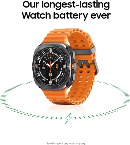 Vista 6 de SAMSUNG Galaxy Watch Ultra 1.850 in LTE AI Smartwatch + banda gratis, puntaje de energía, seguimiento de frecuencia cardíaca, monitor de sueño