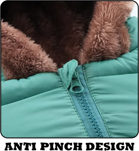 Vista 4 de Abrigo de invierno para bebés y niñas, chaqueta de vellón para niños pequeños