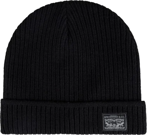 Vista 4 de Levi's Conjunto clásico de gorro y bufanda de punto cálido para hombre