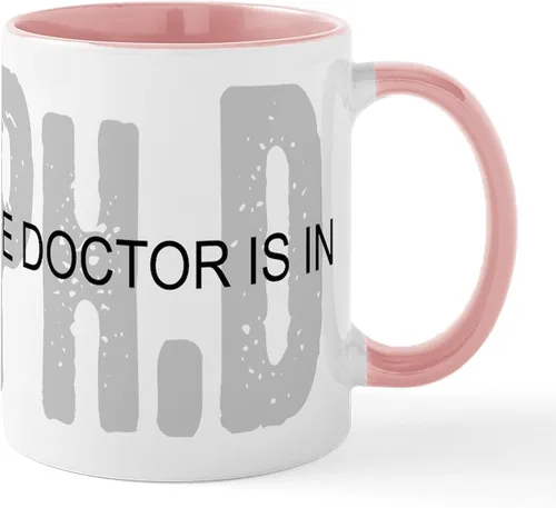 Vista 33 de CafePress Knitting Phd (Projects Half D Mug 11 oz (11.0 fl oz) Taza de café de cerámica