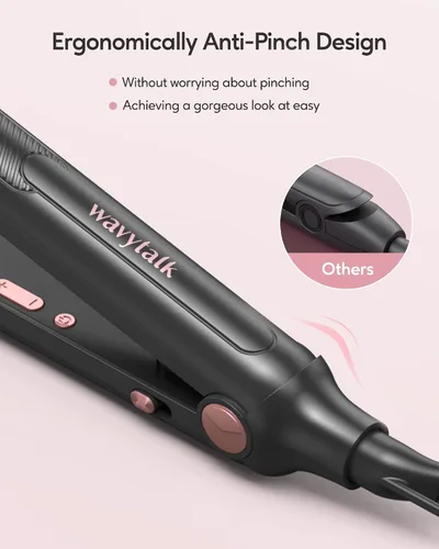 Vista 7 de Wavytalk Plancha de pelo de iones negativos de 1 pulgada y plancha plana