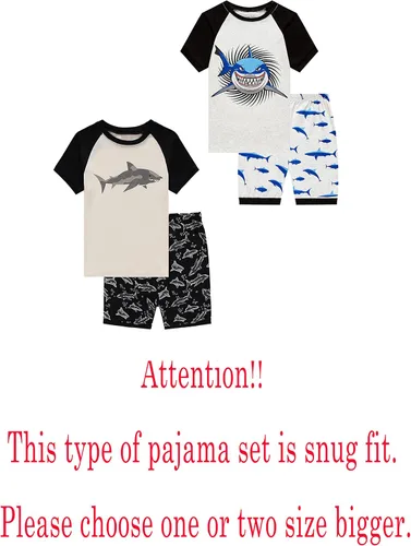 Vista 2 de Pijama Family Feeling para niño, conjunto de pijama con short, 100% algodón