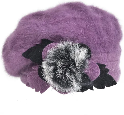 Vista 59 de VECRY - Gorro 100% de lana para mujer, boina de fieltro tipo campana, gorro de vestir para invierno